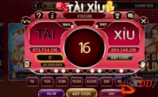 Game tài xỉu DD7 hấp dẫn cho anh em kiếm thưởng lớn 3 Lựa chọn bàn cược linh hoạt