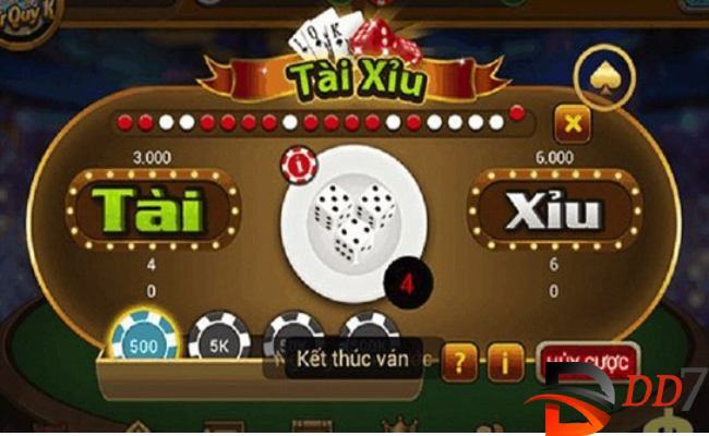 Game tài xỉu DD7 hấp dẫn cho anh em kiếm thưởng lớn 2 Mẹo chơi game tài xỉu DD7